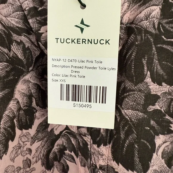 Tuckernuck Lilac Pink Pressed Powder Toile Lyles Dress - Picture 5 of 10